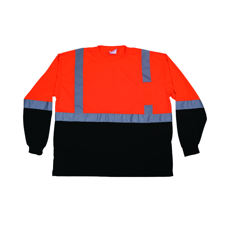 Long Sleeve Patchwork Reflective T-Shirt