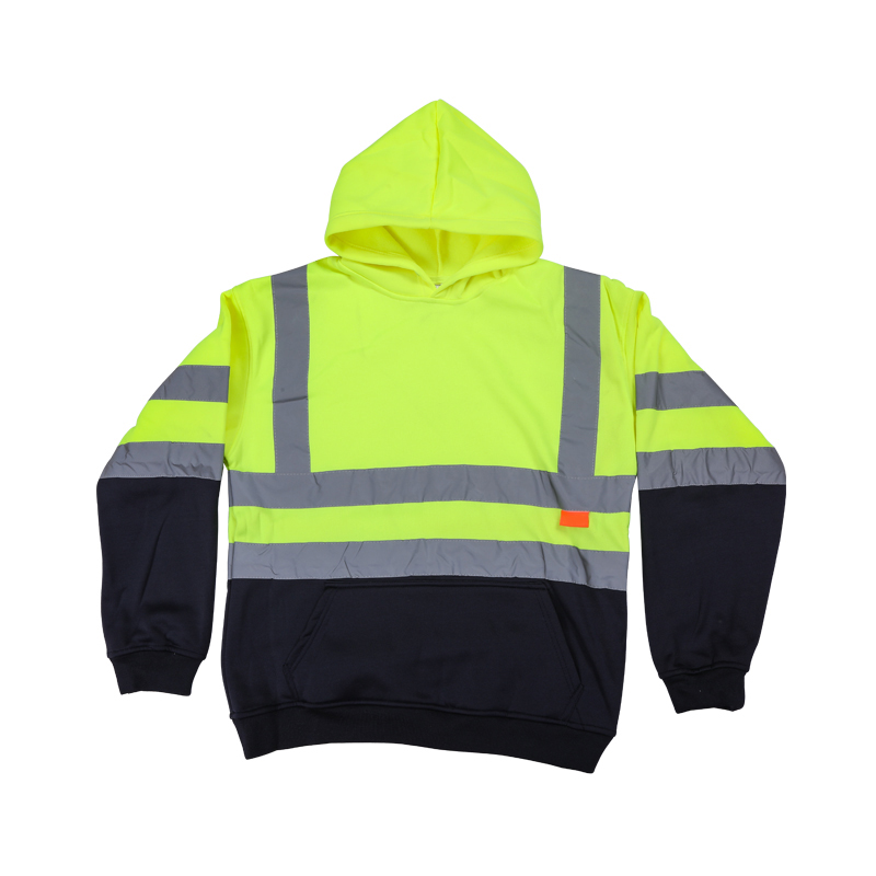 Single-Sided Fleece Reflective Jacket Sweatshirt